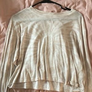 American eagle cropped tie dye long sleeve